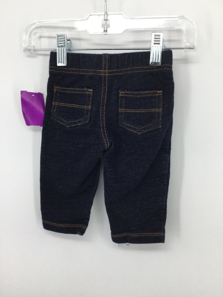 Carter's Child Size 6 Months Blue Solid Pants - boys
