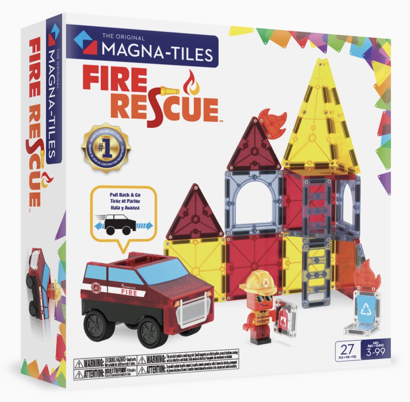 Magna-Tiles - Fire Rescue (27 Piece Set)