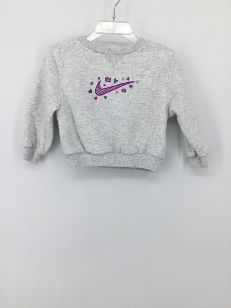 Nike Child Size 18 Months Gray Sweatshirt - girls