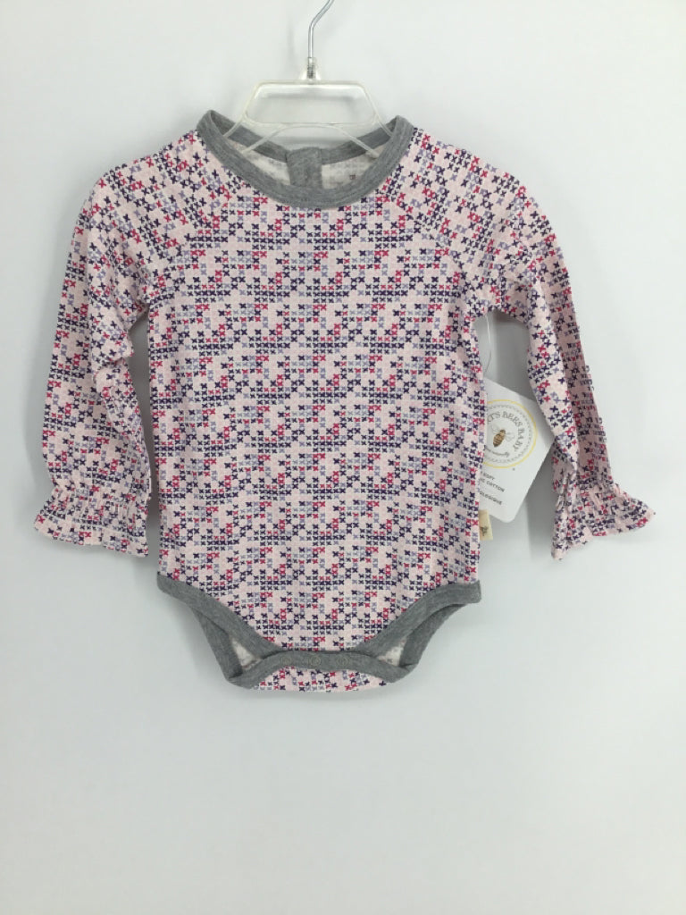 Burt's Bees Baby Child Size 6-9 Months Pink Onesie