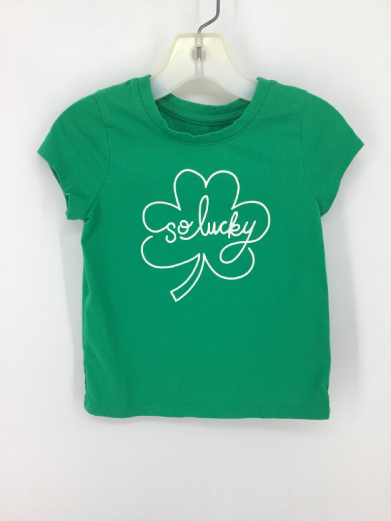 Cat & Jack Child Size 3 Green St Patricks T-Shirt