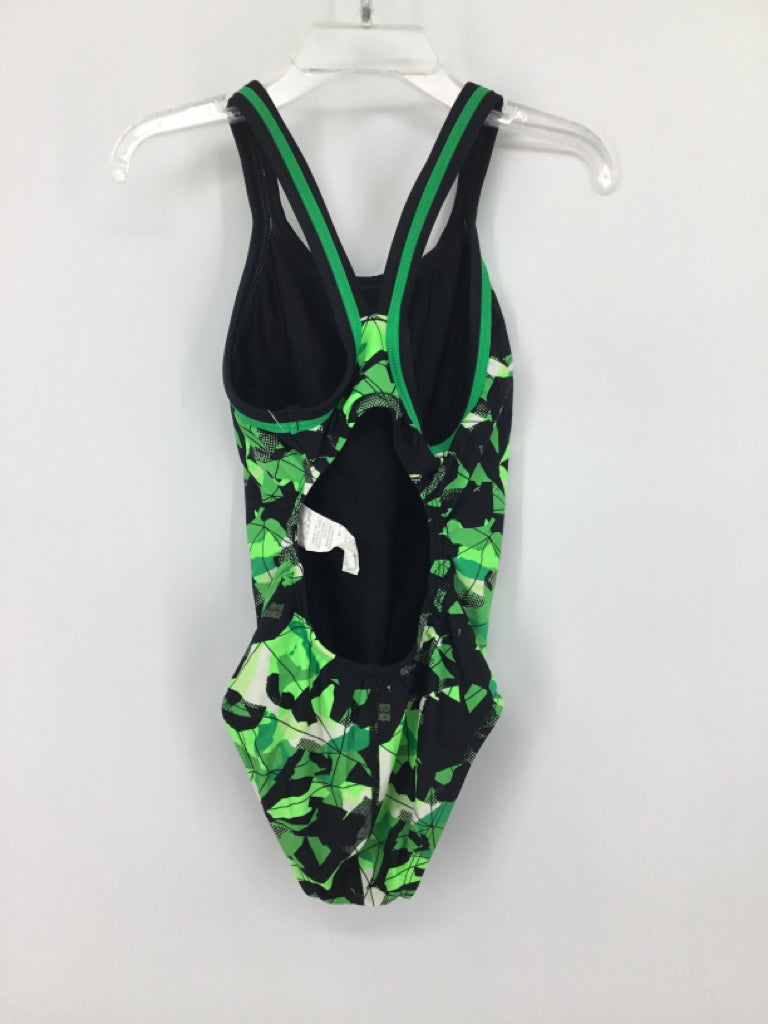 Dolphin Child Size 6 Green Swimwear - girls