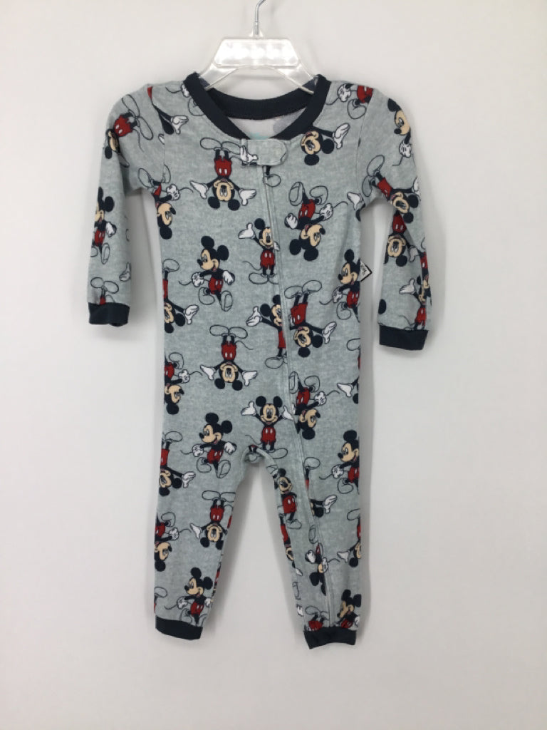 Disney Child Size 18 Months Gray Character Pajamas - boys