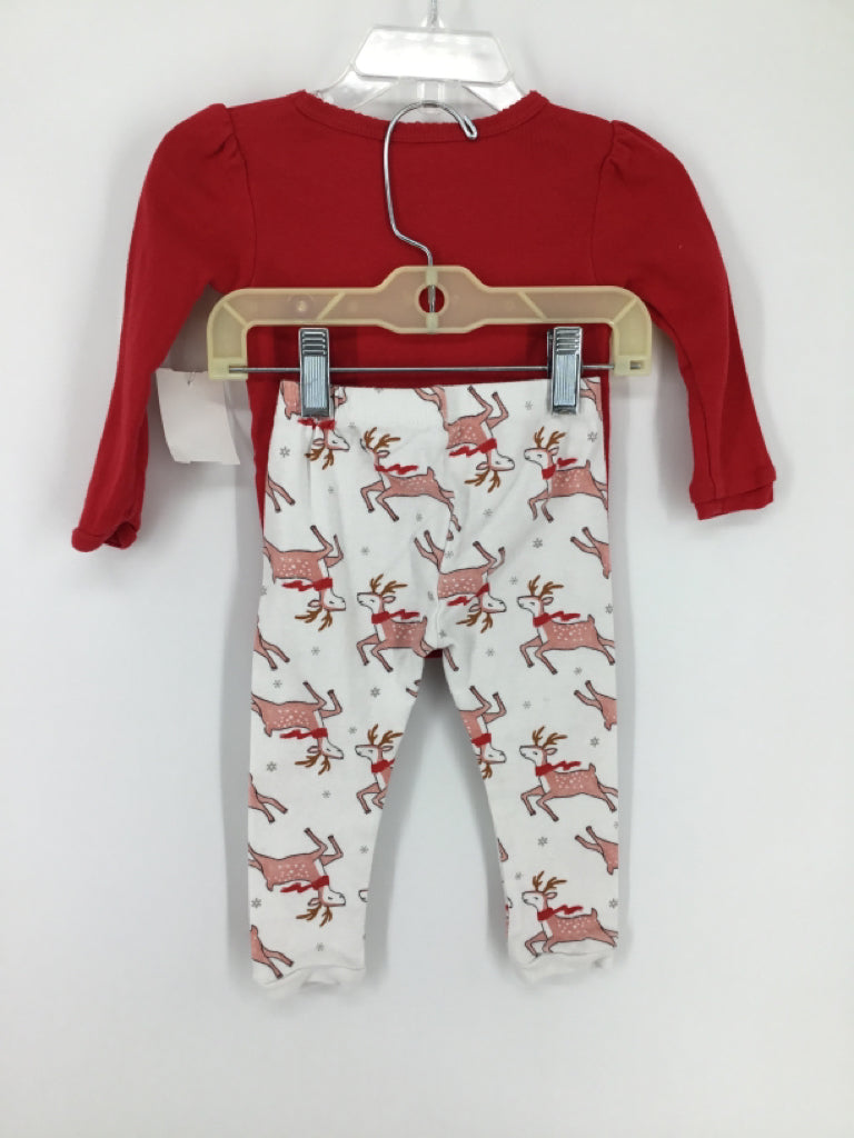 Just One You Made by Carters Child Size 12 Months Red Christmas Pajamas