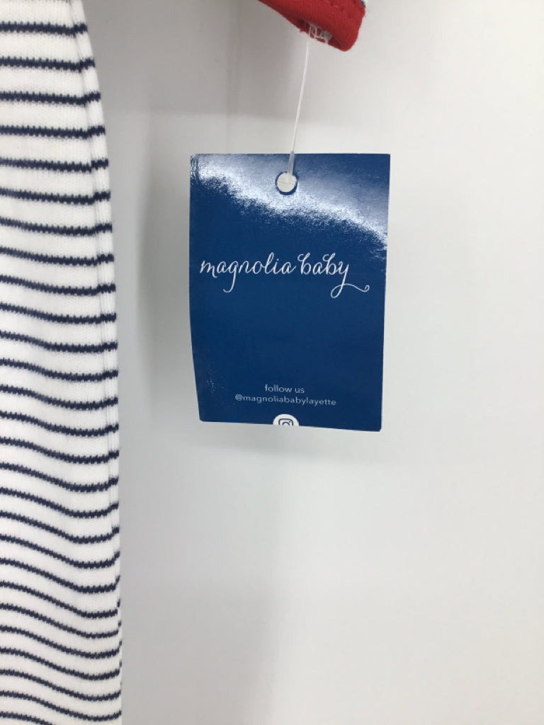 Magnolia Baby Child Size 3 Months Navy Stripe Outfit - boys