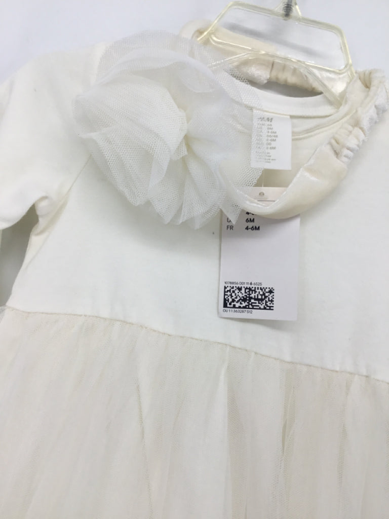 H & M Child Size 6 Months White Dress - girls
