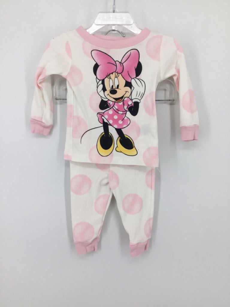Disney Child Size 12 Months Pink Pajamas - girls