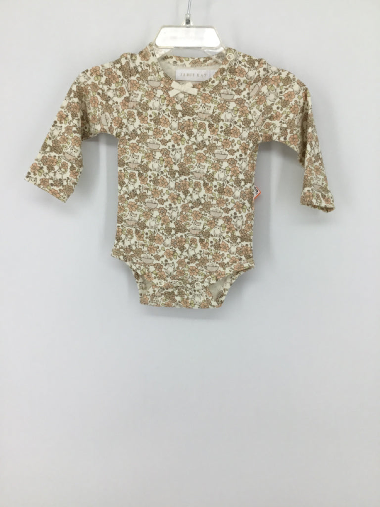 Jamie Kay Child Size 0-3 Months Tan Onesie