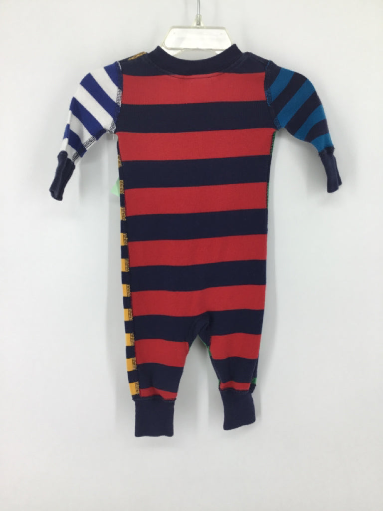Hanna Andersson Child Size 0-3 Months Multi-Color Stripe Pajamas - boys