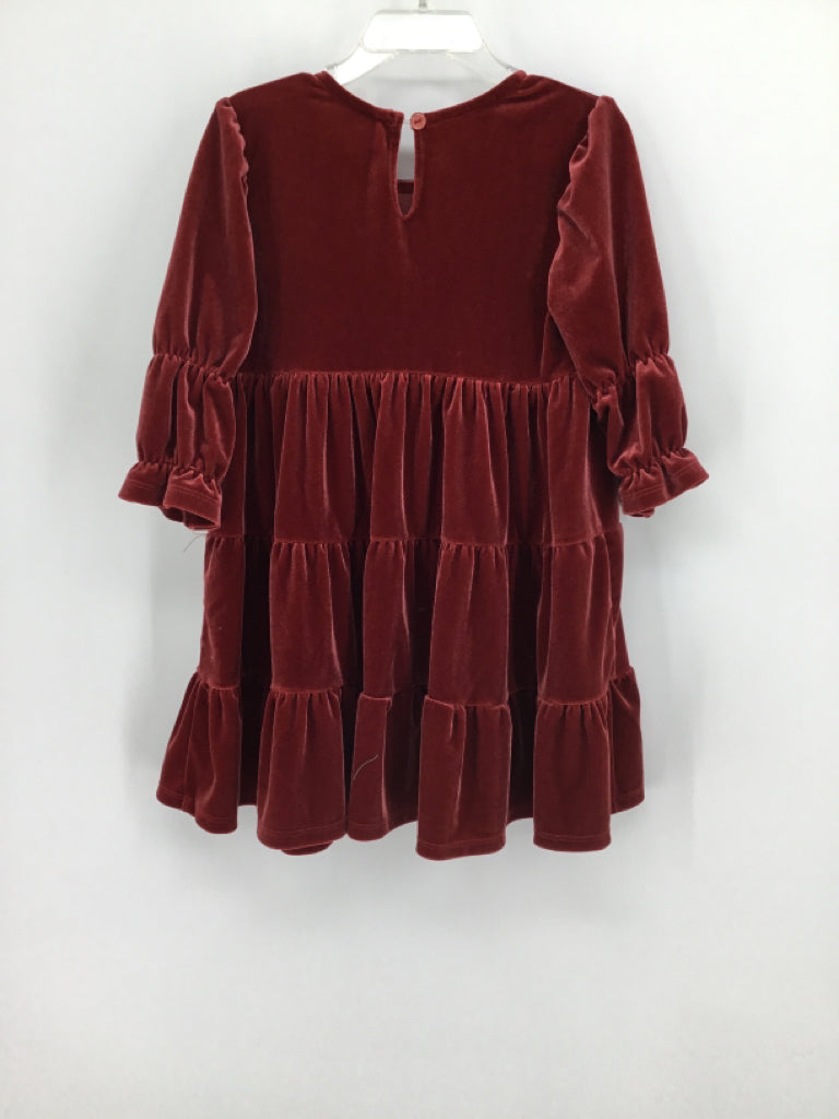 Bonnie Jean Child Size 6 Burgundy Dress - girls