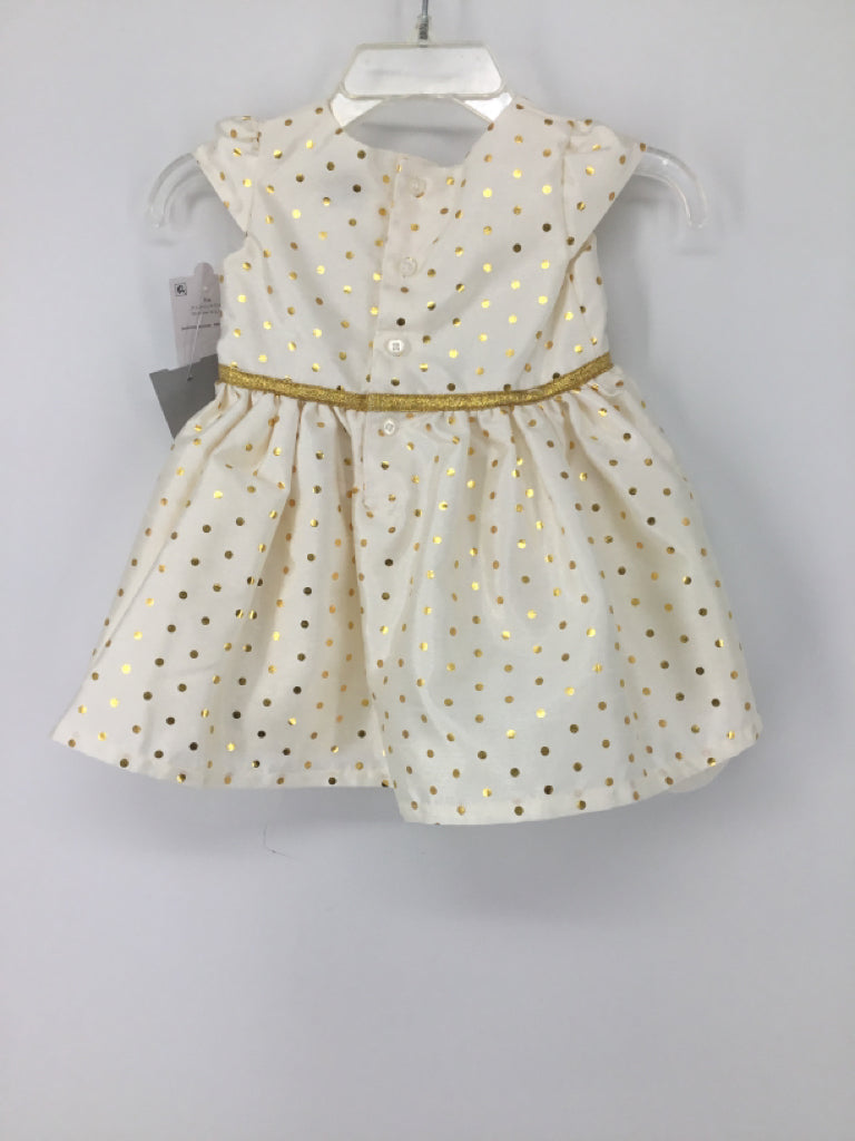 Just One You Made by Carters Child Size 3 Months Cream Dress - girls