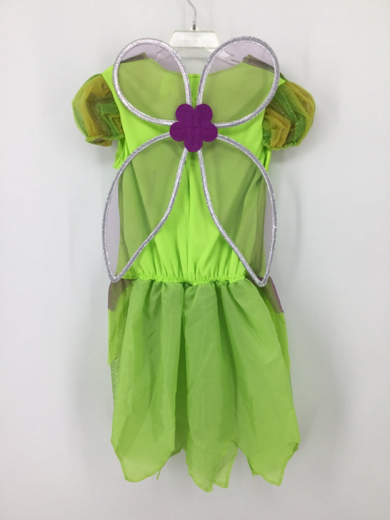Disney Child Size 7 Green Tinkerbell Halloween Costume