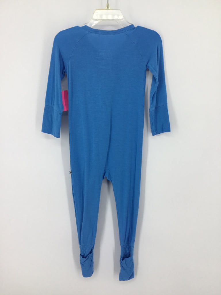 Bums & Roses Child Size 18-24 Months Blue Solid Pajamas - boys