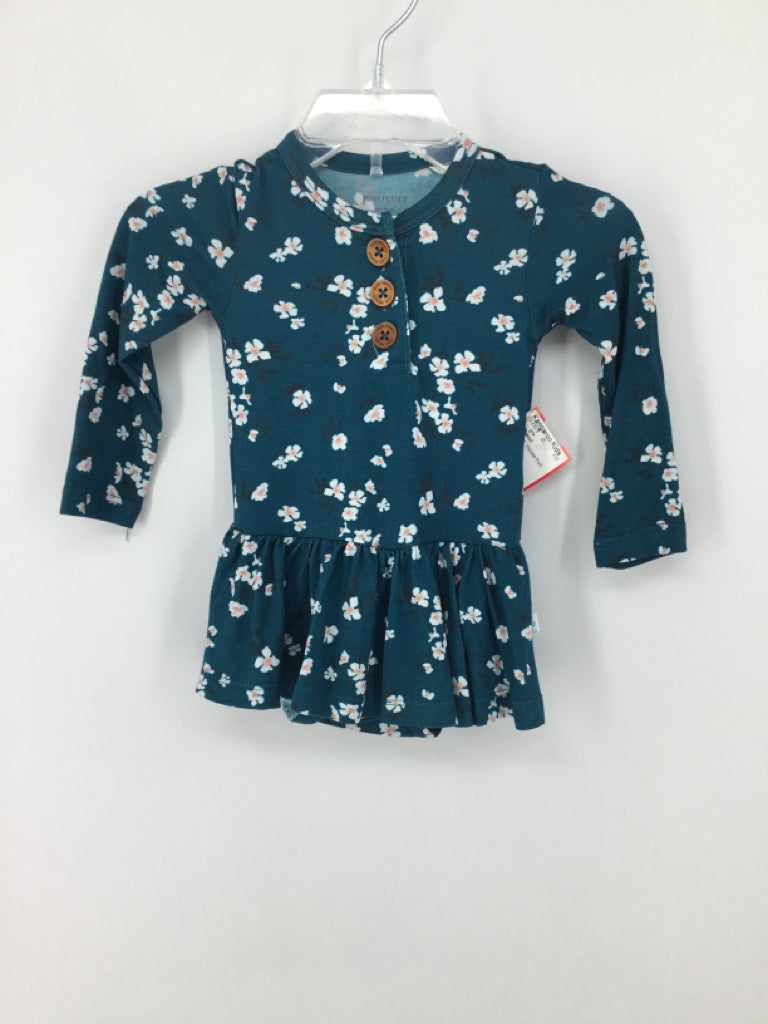 Posh Peanut Child Size 3-6 Months Teal Dress - girls