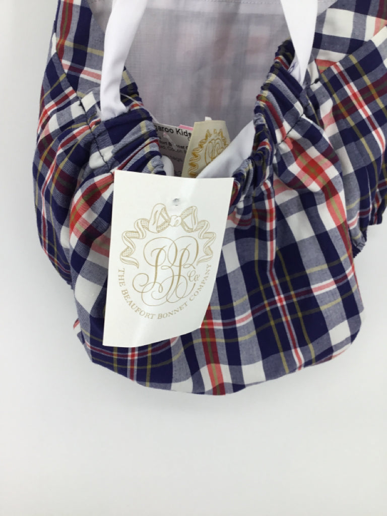 The Beaufort Bonnet Co Child Size 18-24 Months Navy Plaid Outfit - boys