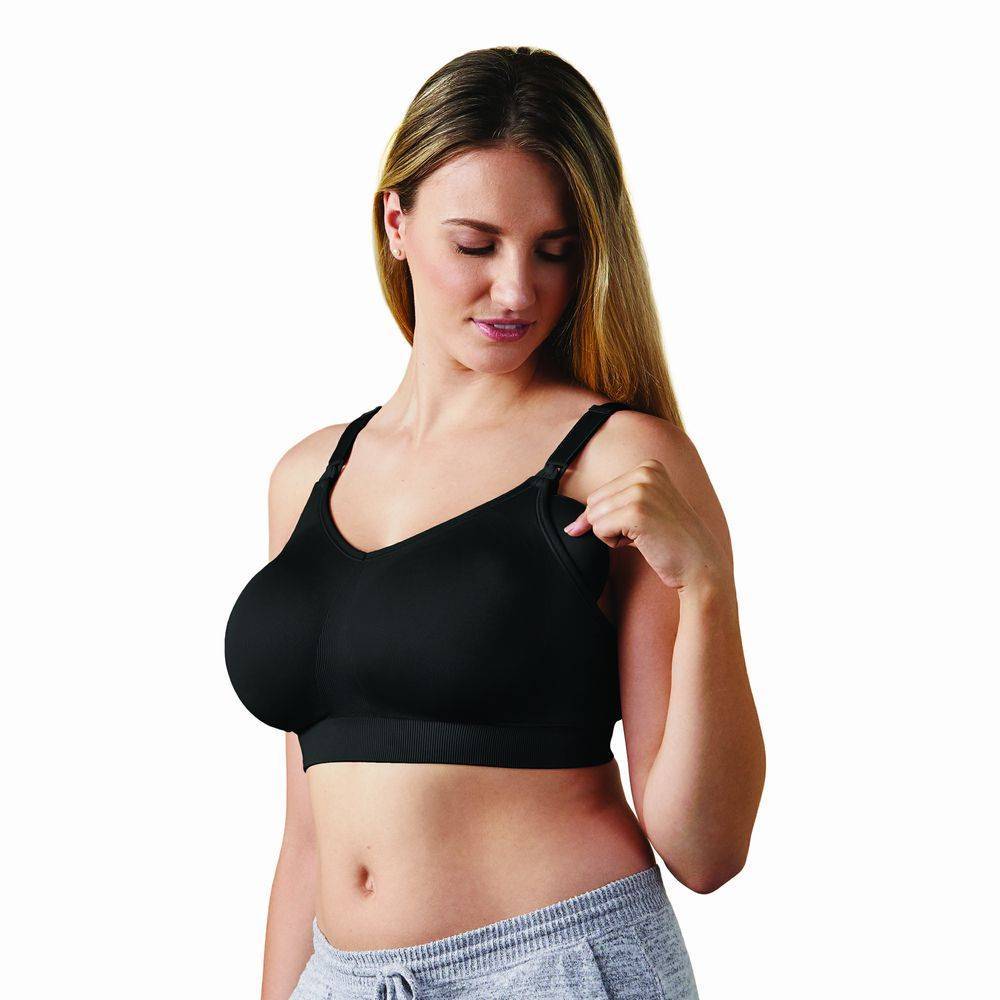 Bravado Designs Body Silk Seamless Full Cup Bra Size X-Large FC Black Wireless