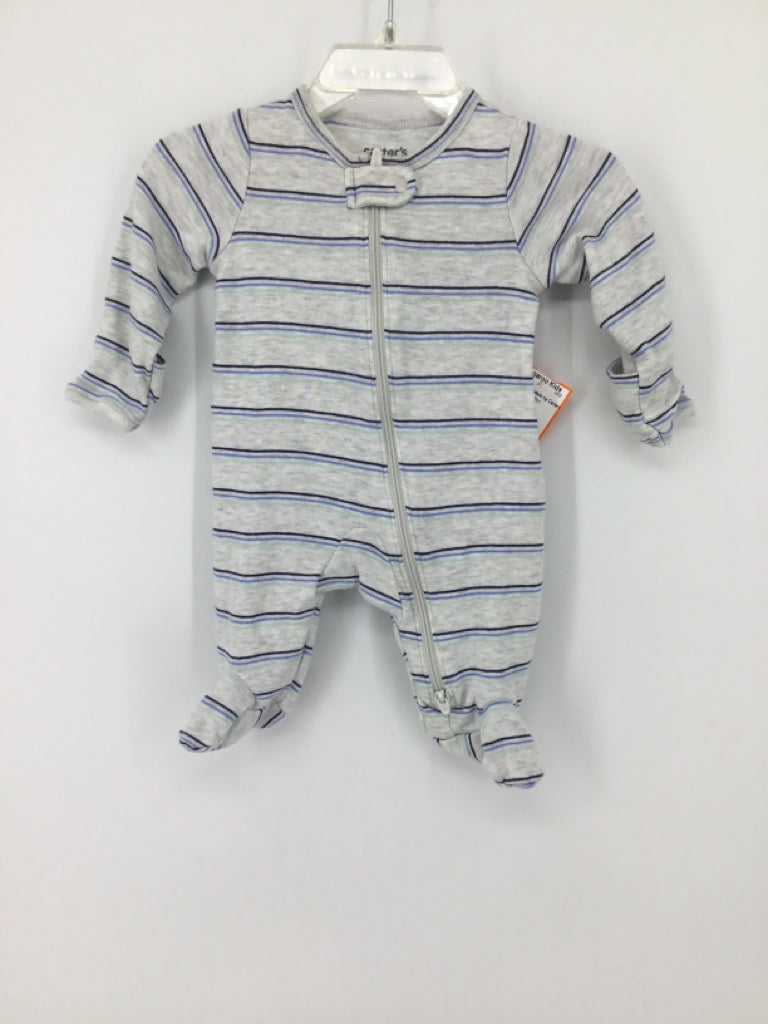 Just One You Made by Carters Child Size Newborn Gray Sleepers
