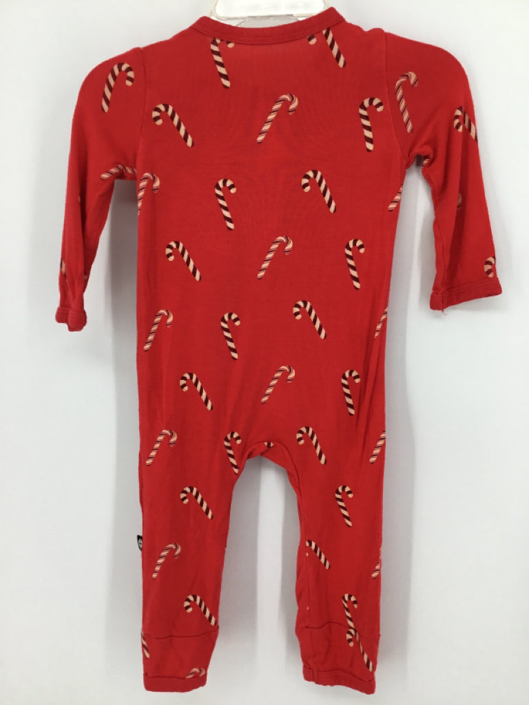 Kyte Child Size 3-6 Months Red Christmas Pajamas