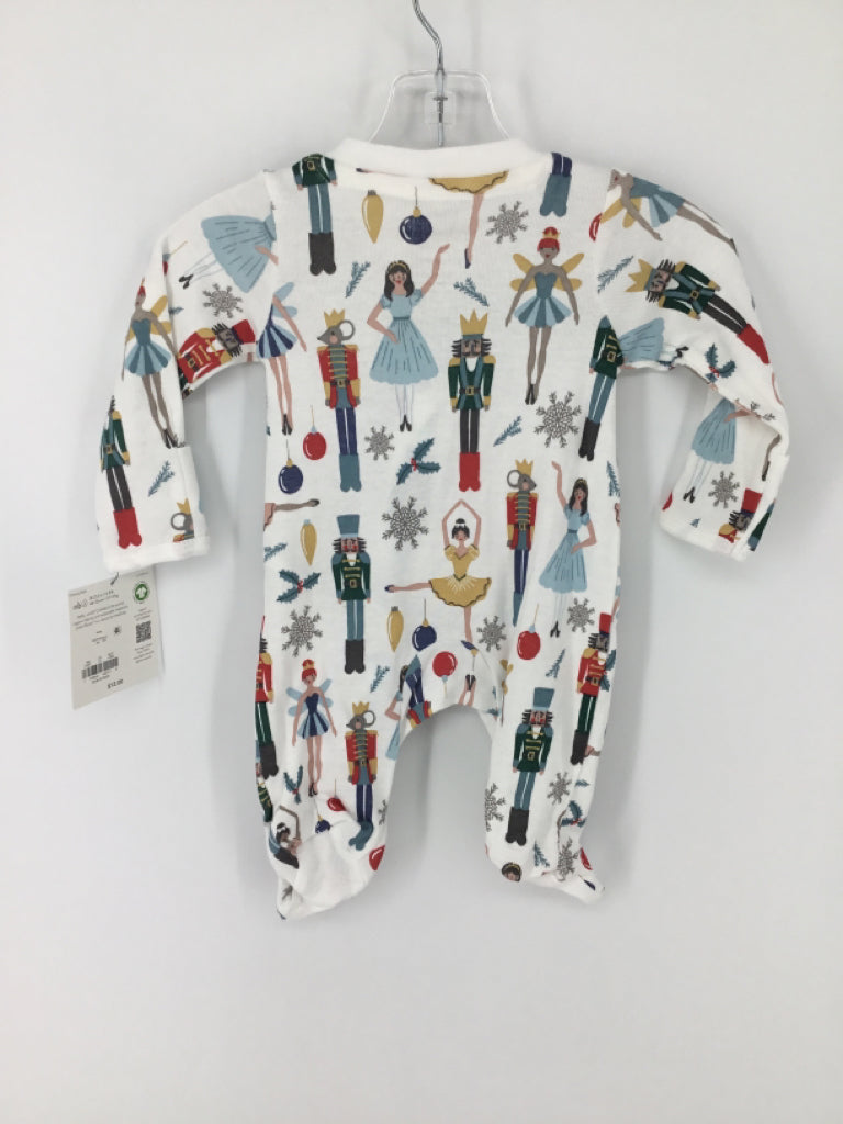 Little Planet Child Size Newborn White Christmas Sleeper