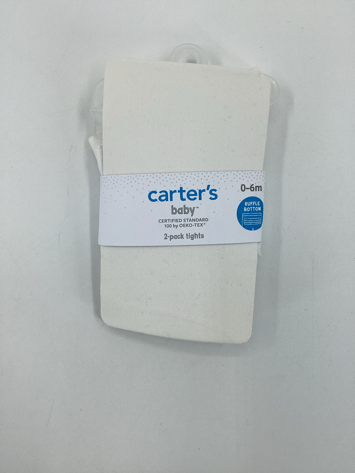 Carter's Child Size 0-6 Months White Tights - girls