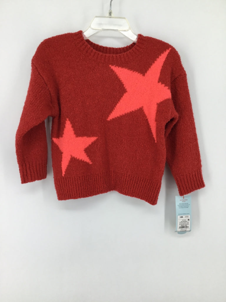 Cat & Jack Child Size 18 Months Red Sweater - girls
