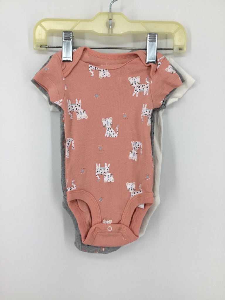 petit lem Child Size Newborn Pink Onesie