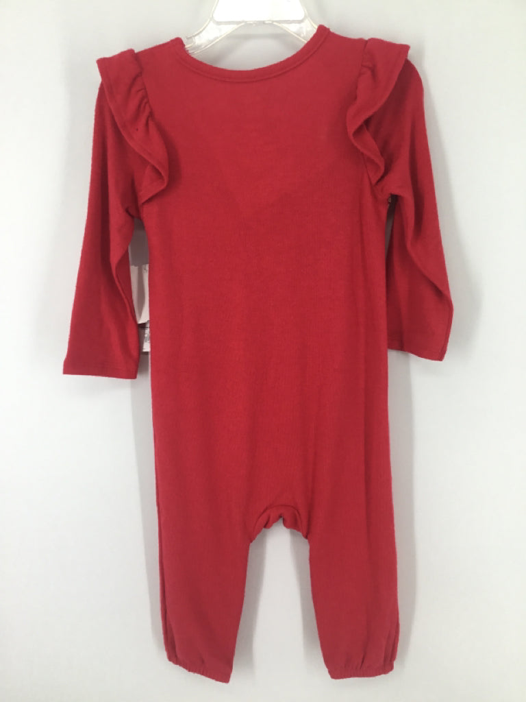 jumping beans/Disney Child Size 18 Months Red Christmas Outfit
