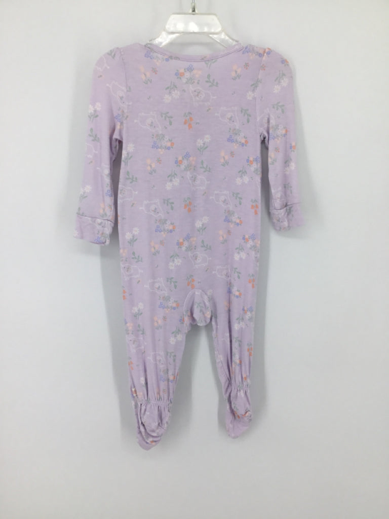 Huggies Child Size 9 Months Purple Sleepers