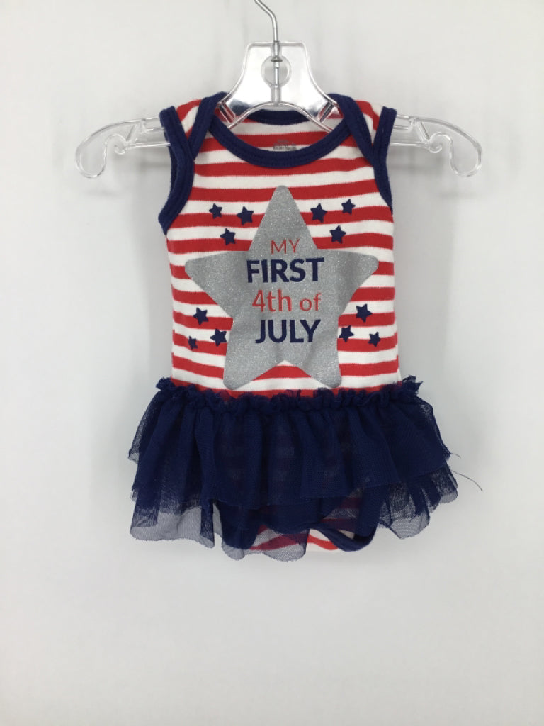 Baby Starters Child Size Newborn Red Stars & Stripes Outfit