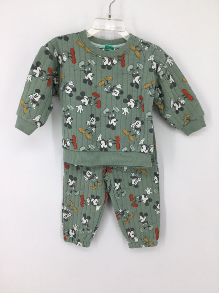 Disney Child Size 12 Months Green Character Outfit - boys