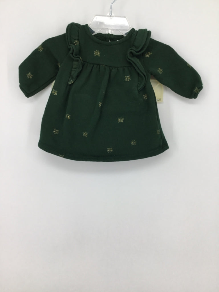 Carter's Child Size Newborn Green Dress - girls