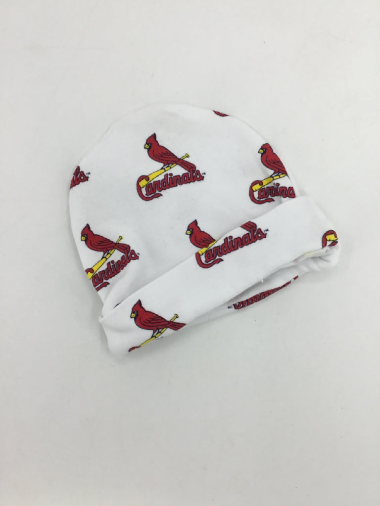 Cardinals Child Size Newborn White Cardinals Hats - boys