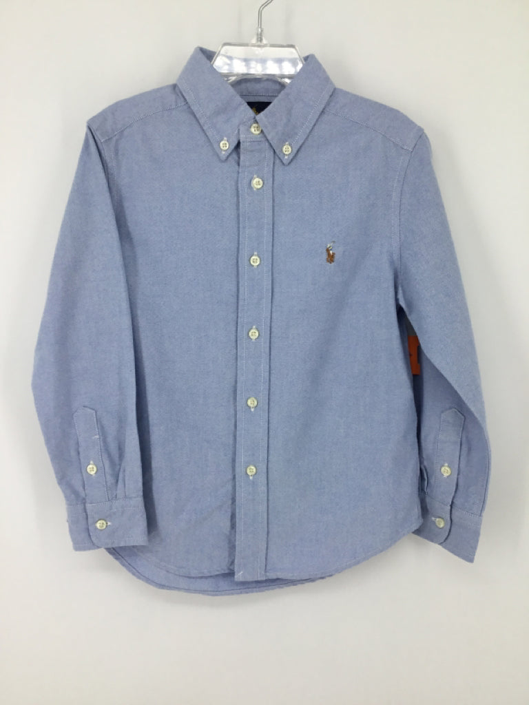 Ralph Lauren Child Size 5 Black Solid Shirt - boys