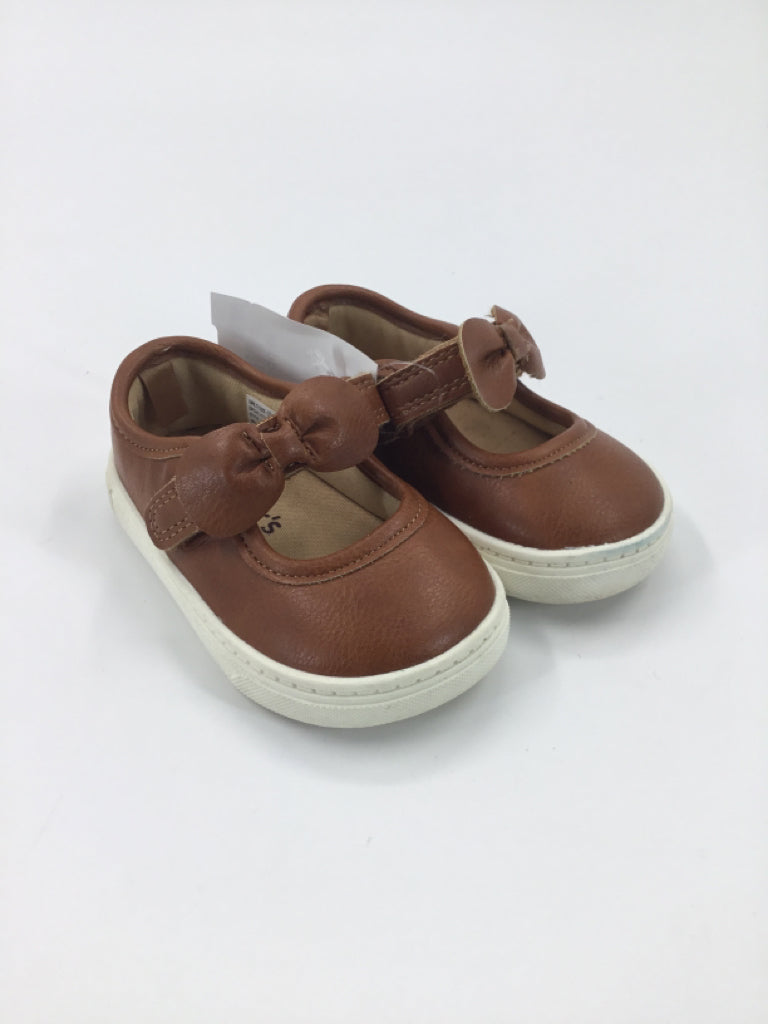 Just One You Made by Carters Child Size 3 Toddler Brown Dress Shoes