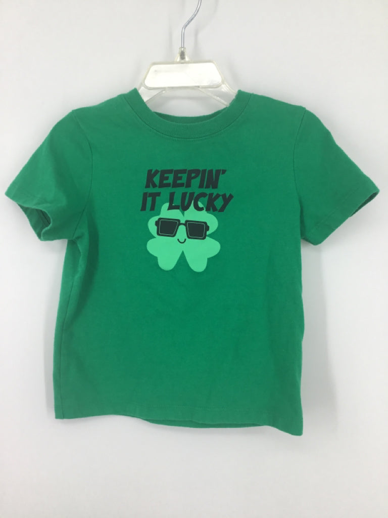 okie dokie Child Size 3 Green St Patricks T-Shirt