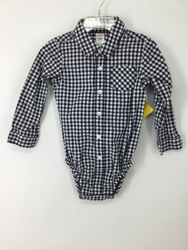 Carter's Child Size 24 Months Navy Onesie