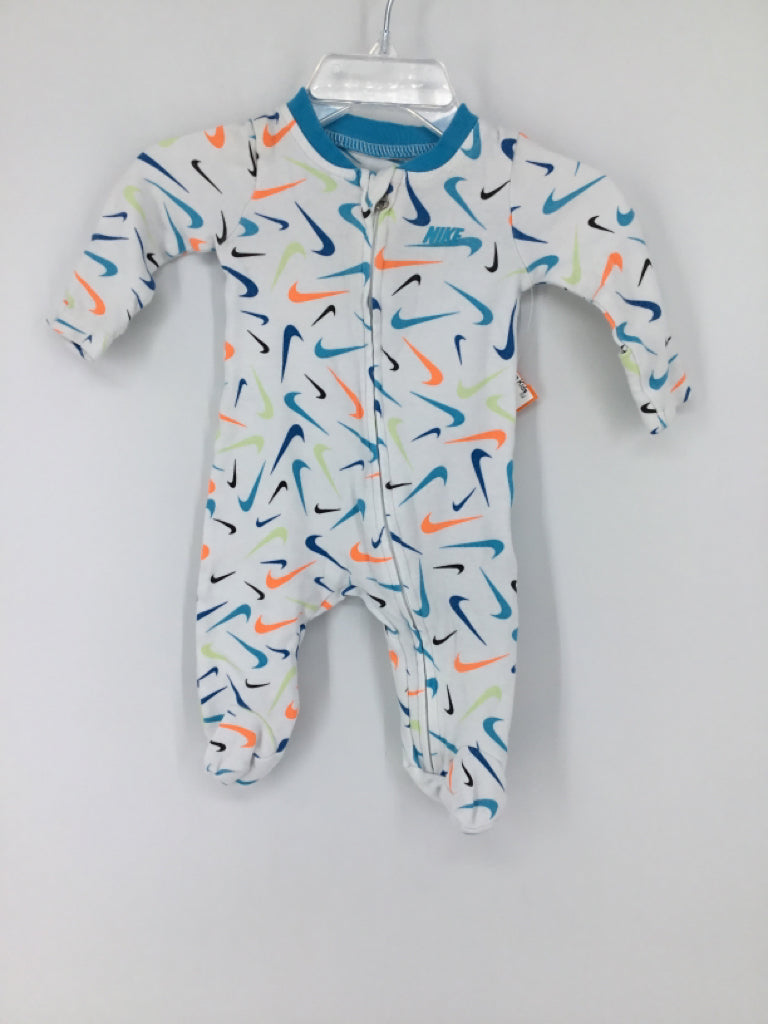 Nike Child Size Newborn Blue Sleepers