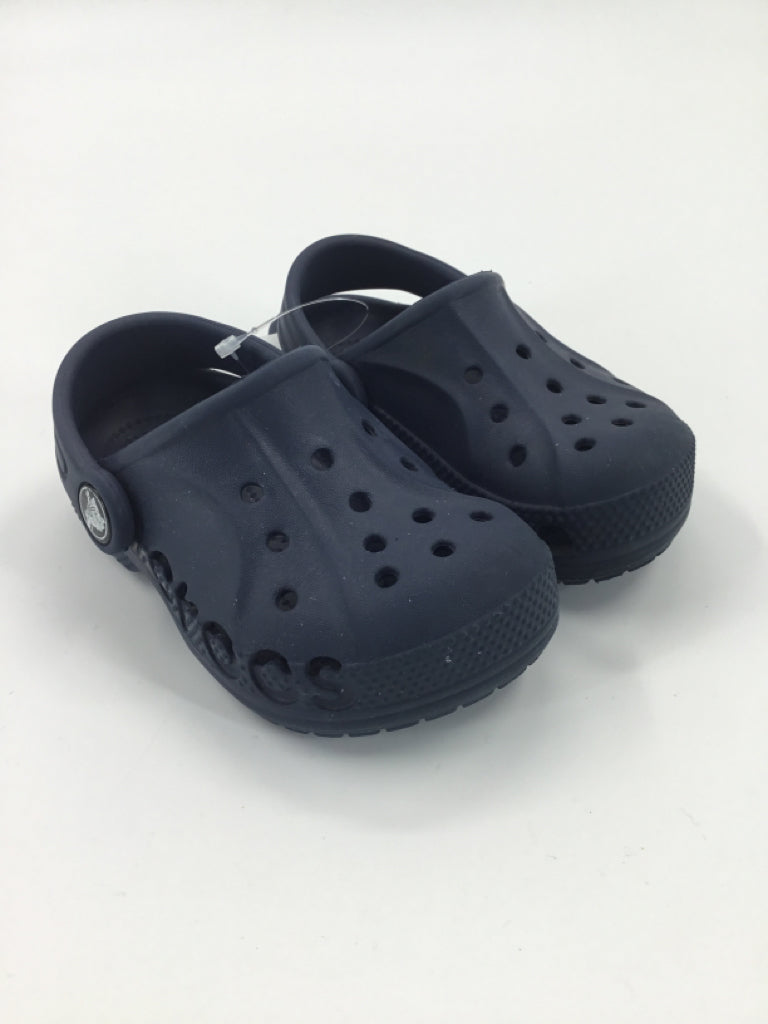 Crocs Child Size 7 Toddler Navy Sandals/Flip Flops