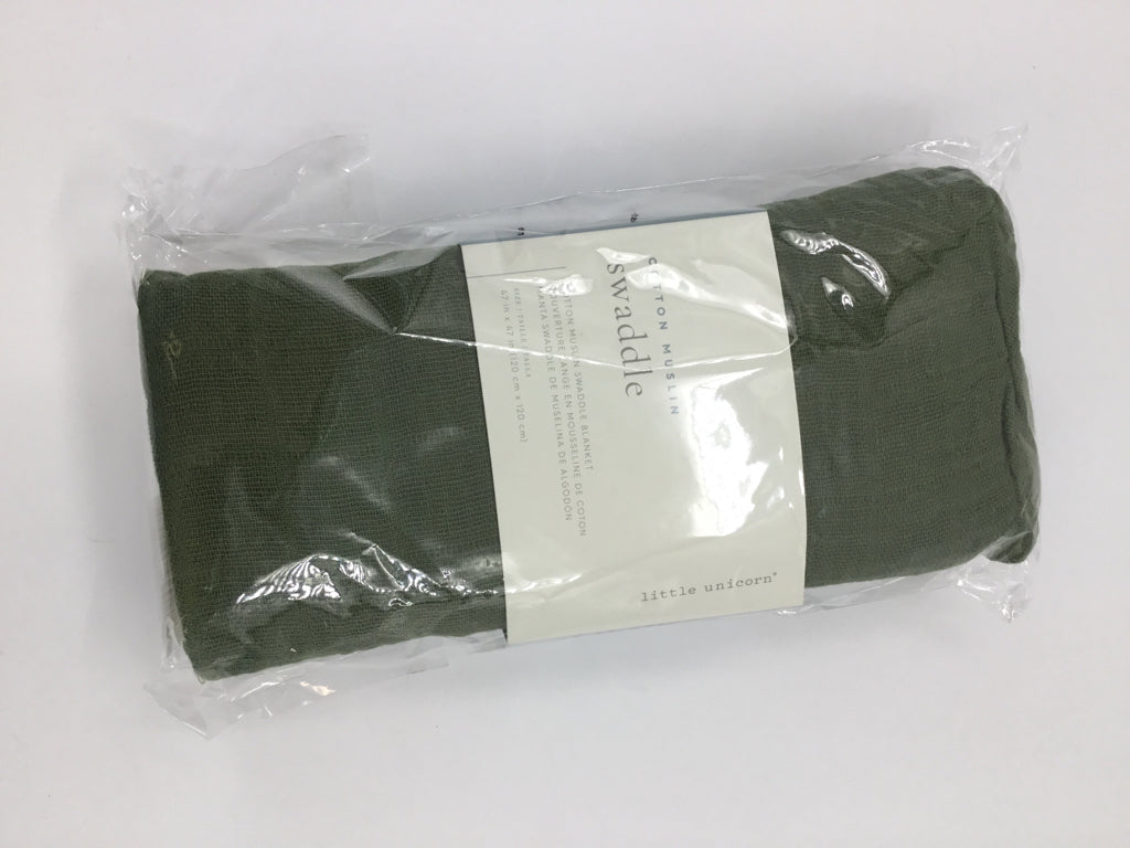 Little Unicorn Green Solid Blanket