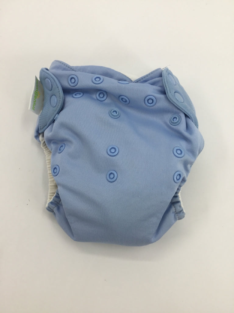 Bum Genius Child Size One Size Blue Solid Pocket Cloth Diaper
