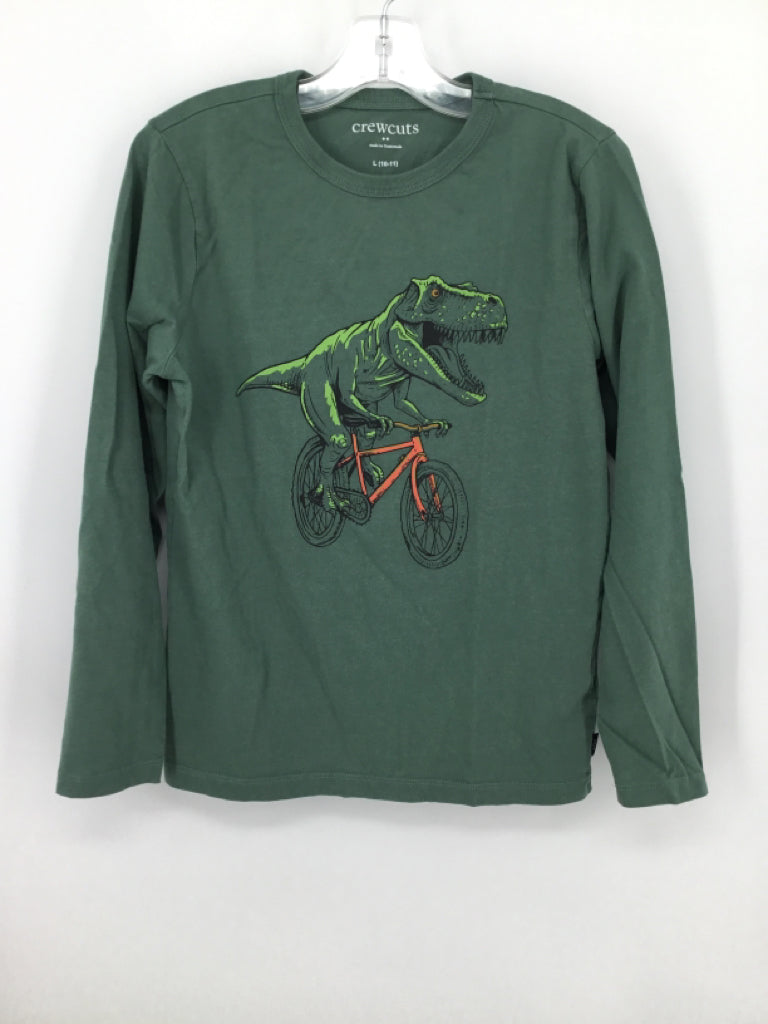 Crewcuts Child Size 10 Green screen printed T-shirt - boys