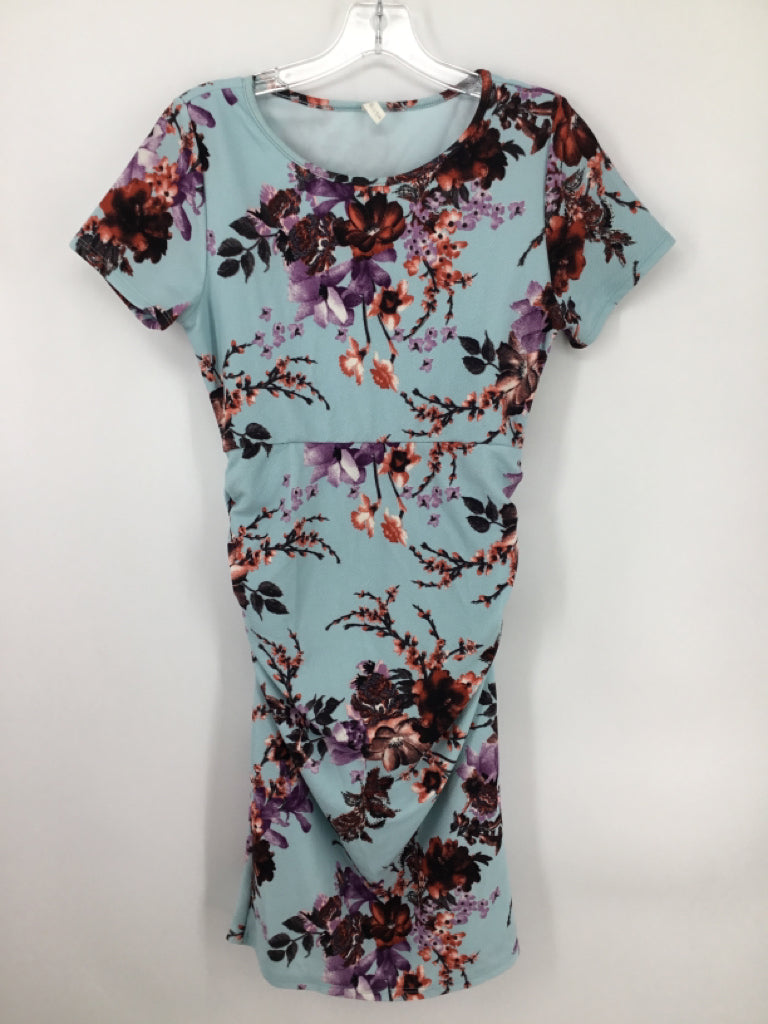 Pink Blush Size M Poly Blend Dress - Maternity