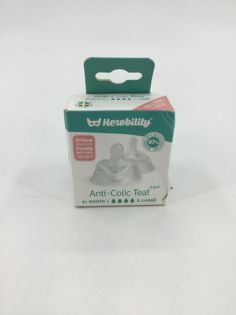 Herobility Child Size 6 Months Nipples - 2 pcs