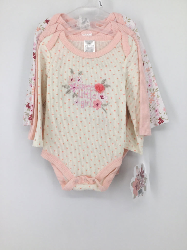Little Beginnings Child Size 3-6 Months Pink Onesie