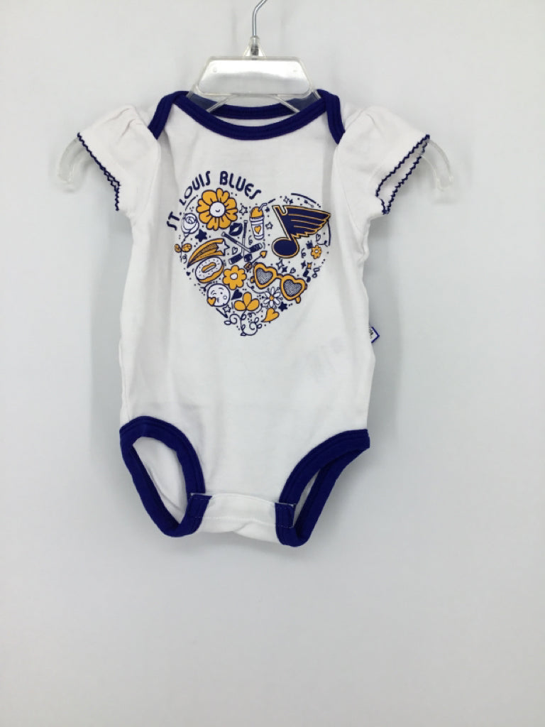 NFL Child Size 3-6 Months White Onesie