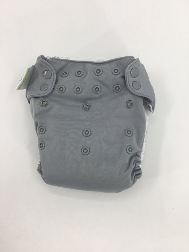 Bum Genius Child Size One Size Gray Solid Pocket Cloth Diaper