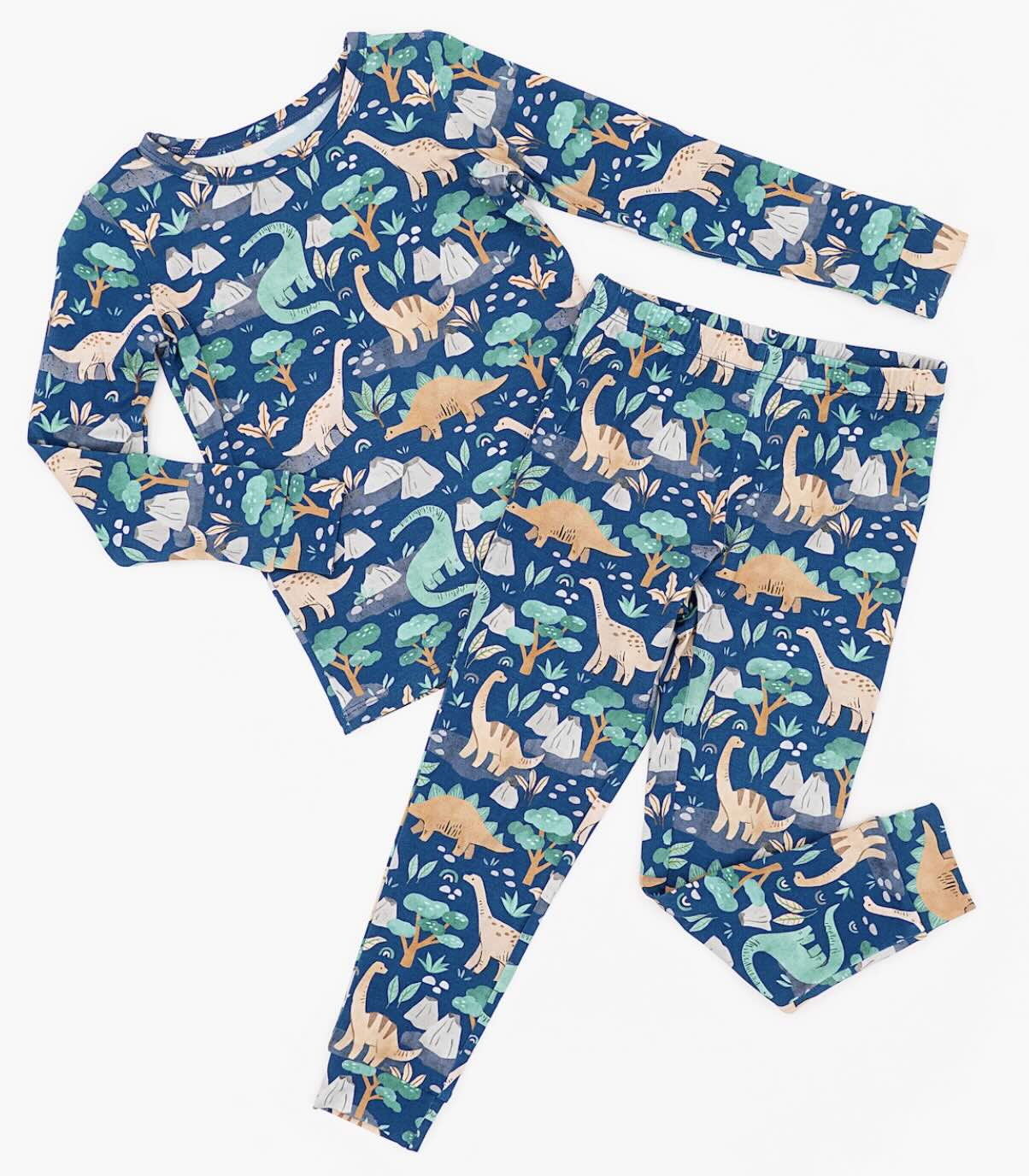 Bird & Bean - Long Sleeved PJ Set (Arlo Dinosaur)