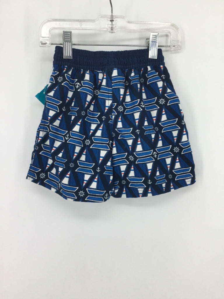 Floatimini Child Size 4 Navy Nautical Swimwear - boys