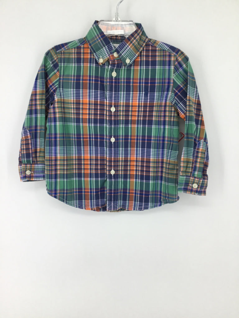 Ralph Lauren Child Size 18 Months Multi-Color Plaid Shirt - boys
