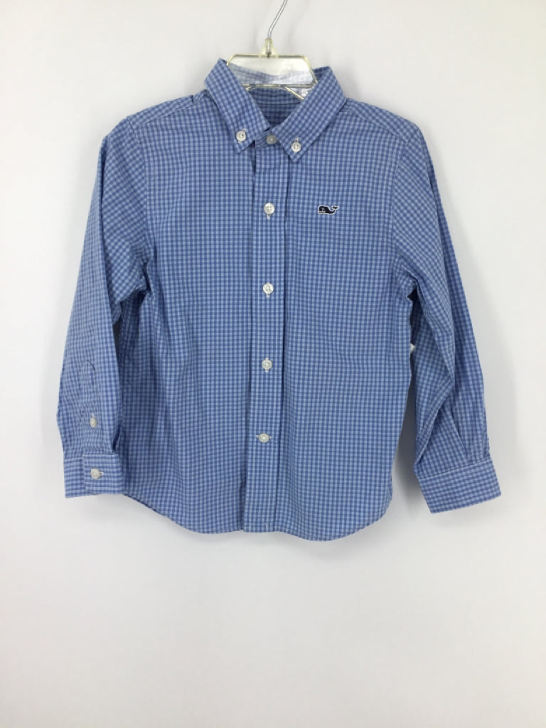 vineyard vines Child Size 3 Black Gingham Shirt - boys